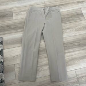 Elliot Lauren‎ Womens Beige Stretch Straight Leg Ankle Pants Size 4